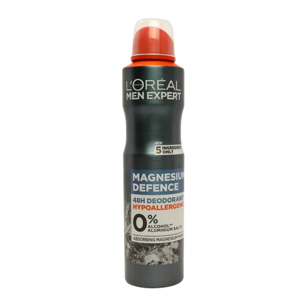 سپری ضد تعریق مردانه لورآل L'Oreal مدل Magnesium Defence حجم 250 میل
